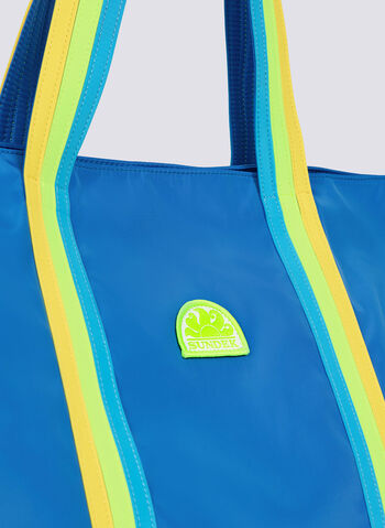 BORSA BON CON DETTAGLI ARCOBALENO, A2202 AZZURRO, small