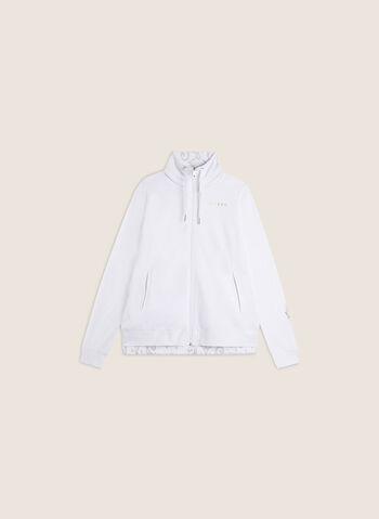 FELPA FULL ZIP BASIC, W HT, small