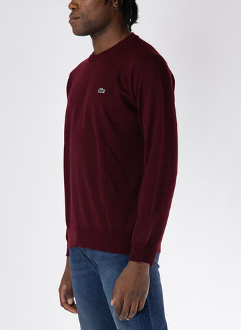 MAGLIONE GIROCOLLO CON LOGO, BZD BORDEAUX, small
