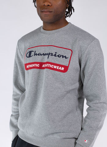 FELPA GIROCOLLO CON LOGO, EM006 GREY, small