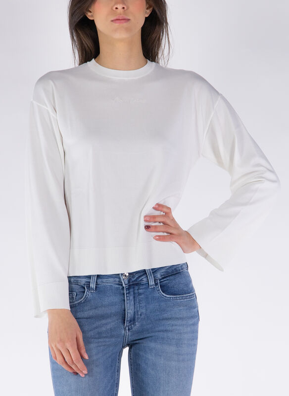 MAGLIONE GIROCOLLO, 1125 PANNA, medium