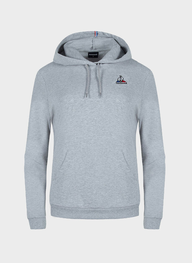 FELPA ESS CAPPUCCIO CHIUSO, GREY, large