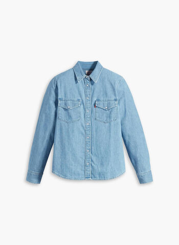 CAMICIA JEANS, 0018 CHIARO, small