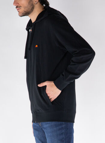 FELPA FULL ZIP CON LOGO, 050 BLK, small