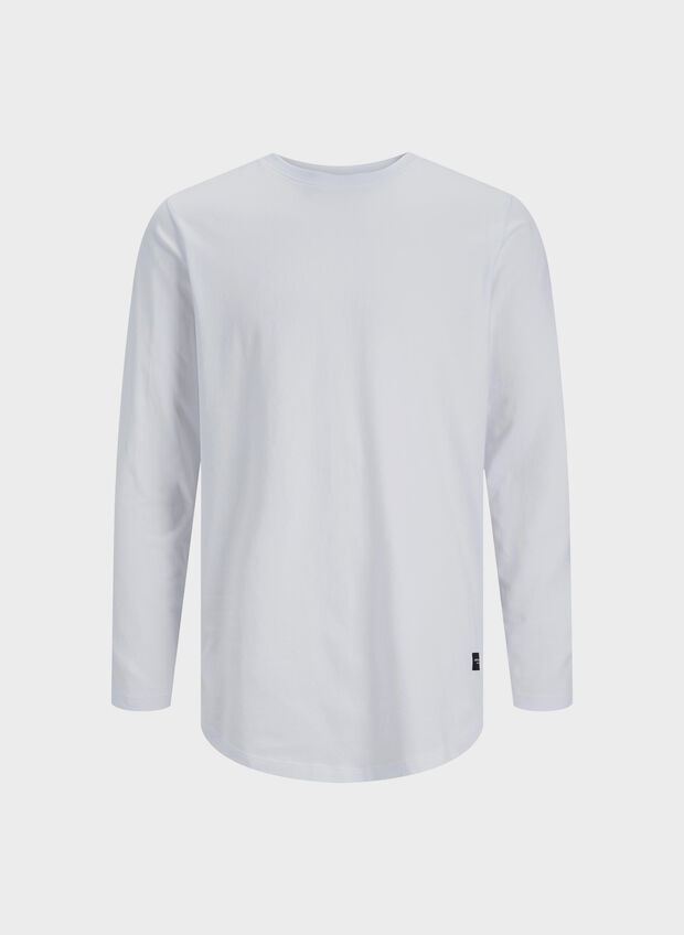 T-SHIRT NOA MANICHE LUNGHE, WHITE RELAXED, large