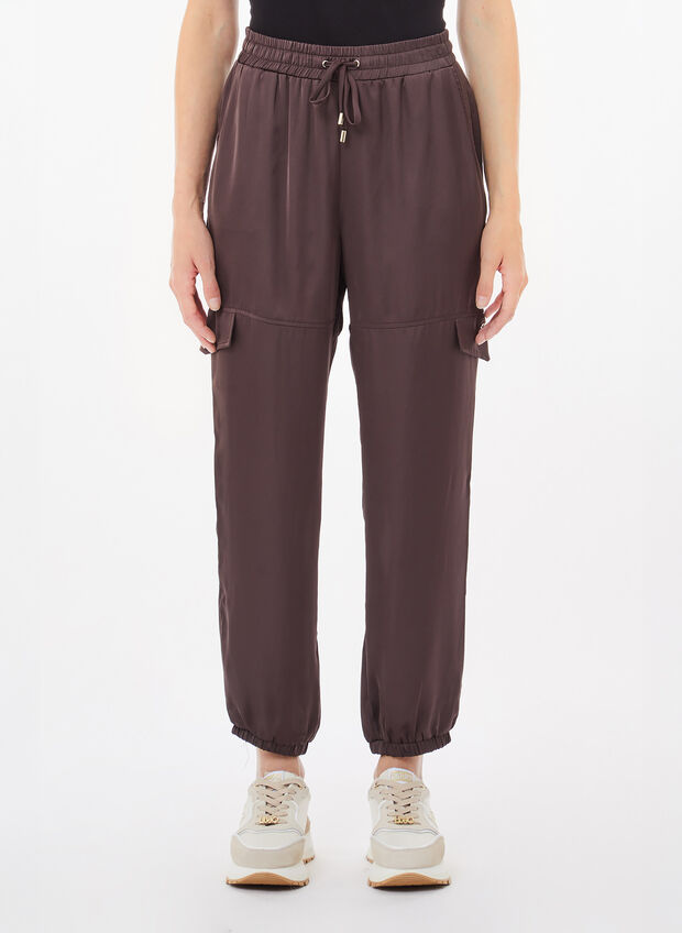 PANTALONE CARGO RASO, 91016 MORO, large