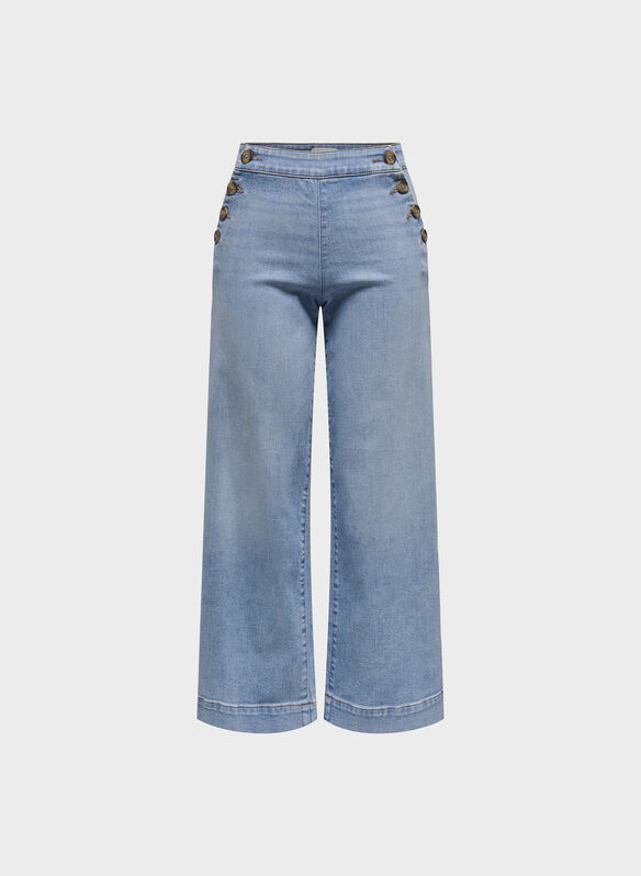 JEANS ONLMADISON VITA ALTA WIDE LEG FIT, LIGHT BLUE DENIM, medium