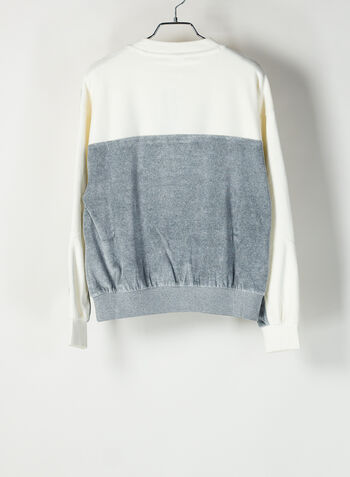 FELPA VELOUR GIRO LOGO, , small