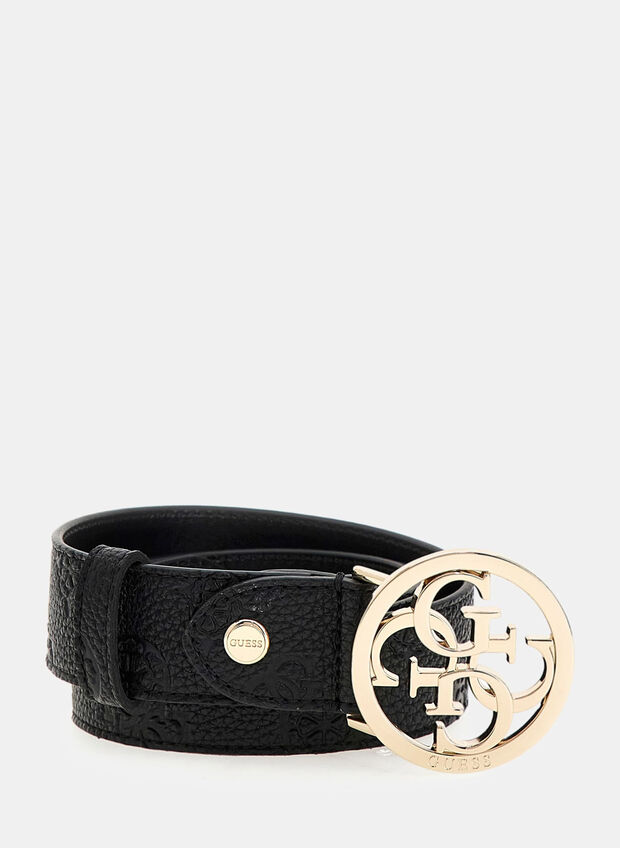 CINTURA CRESIDIA 4G LOGO PEONY, BLA BLK, large