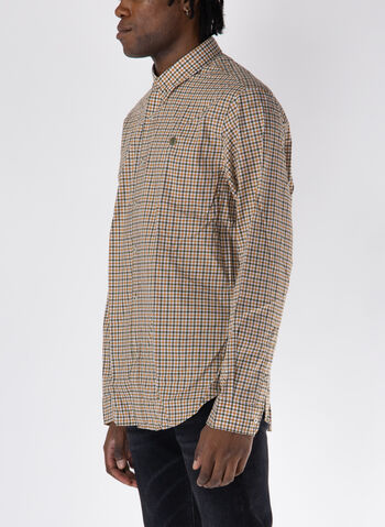 CAMICIA MICRO QUADRI, C68 DARK OLIVE, small