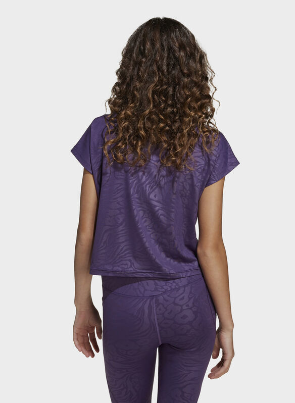 MAGLIA CROP GRAPHIC, PURPLE, medium