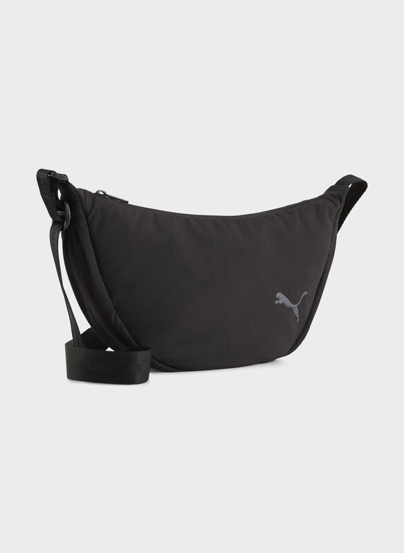 TRACOLLA BORSA MEZZALUNA HER 3 L, 01 BLK, medium