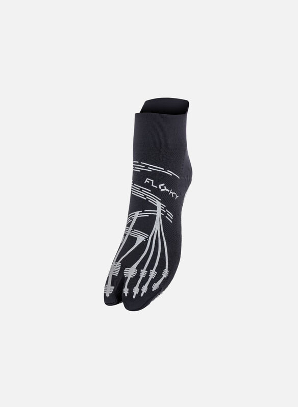 CALZA PILATES ONE FINGER KINITICA UNISEX, 515 METALLIC SILVER, medium
