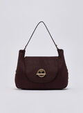 BORSA GERONA M TOP HANDLE SUEDE, 91718 BORDO, thumb