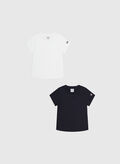 T-SHIRT BI-PACK BASIC RAGAZZA, WW001 WHTBLK, thumb