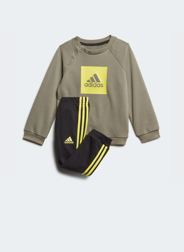 ADIDAS TUTA 3-STRIPES LOGO BIMBO Giallo, Nero, Verde Bambino | Sport85