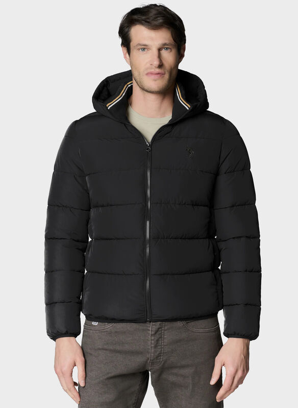 GIUBBOTTO DOMI CON CAPPUCCIO, 199 BLK, medium