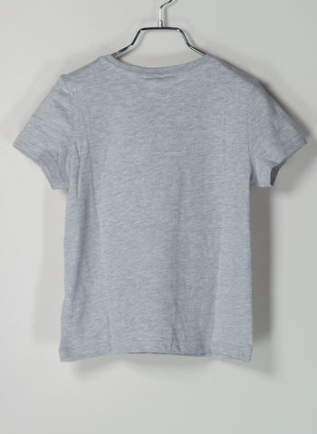 T-SHIRT STAMPA PAILLETTES RAGAZZA, , small