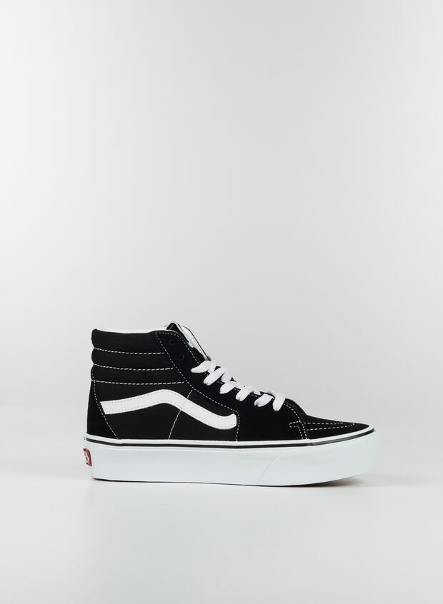 SCARPA SK8-HI PLATFORM 2.0 IN PELLE SCAMOSCIATA, BLKWHT, large