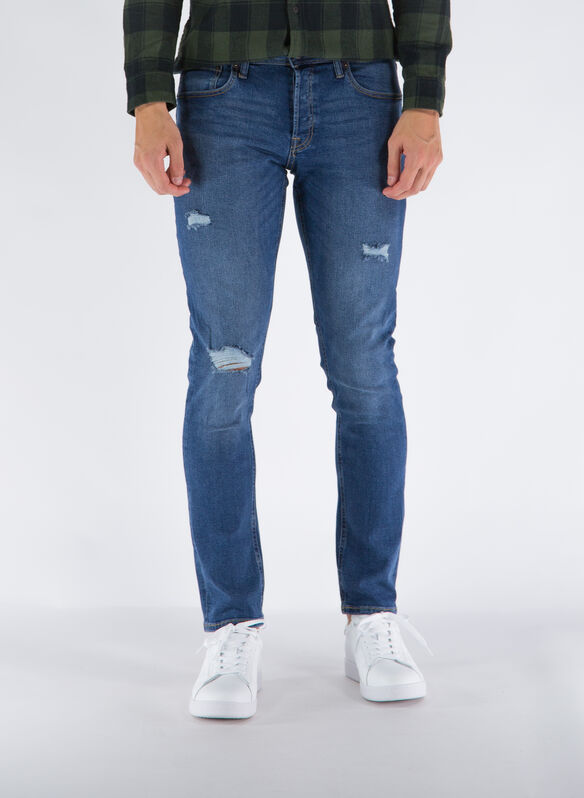 JEANS GLENN SLIM, DARK BLUE DENIM, medium
