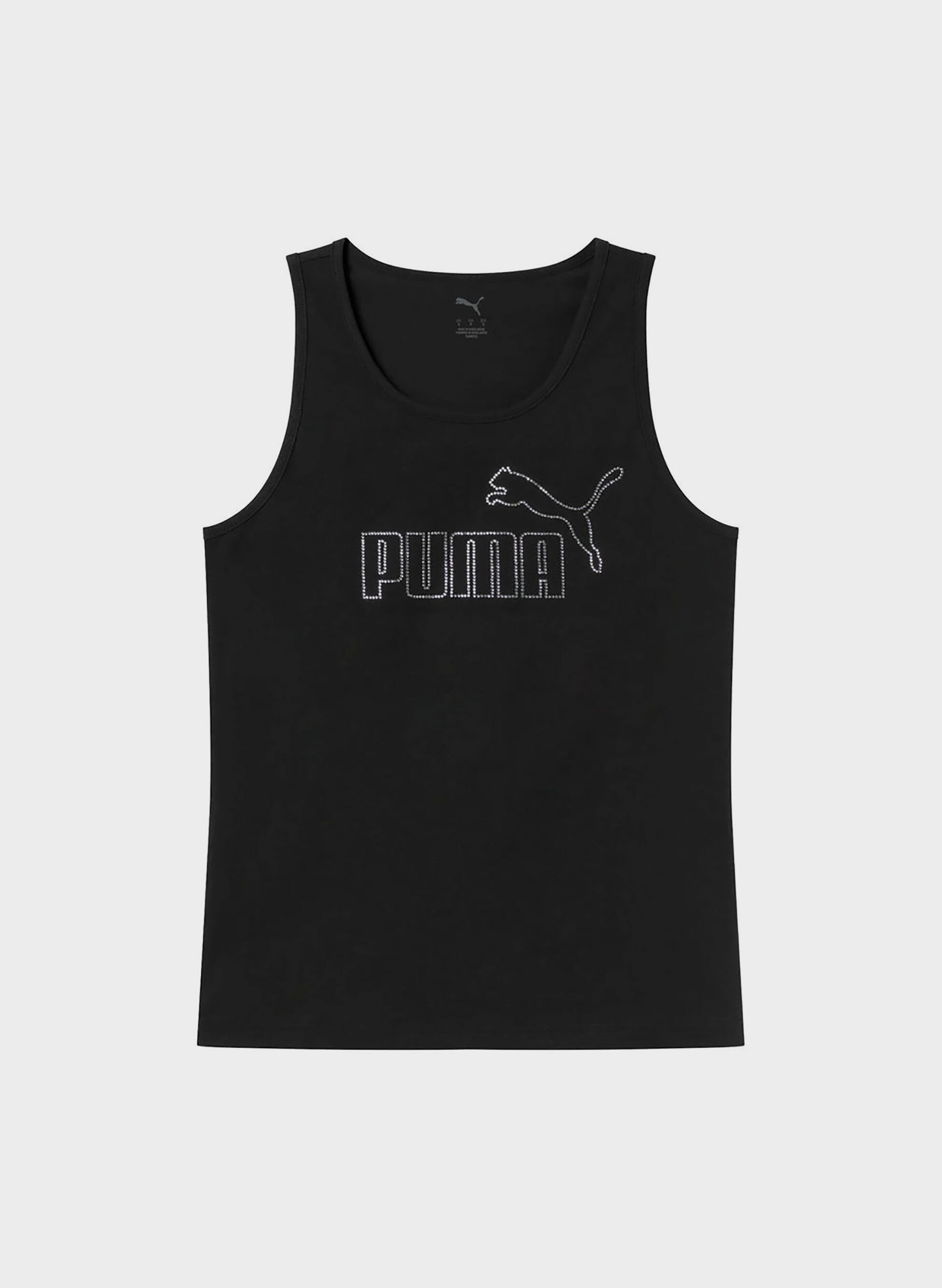 Canotta Rhinestone Logo Con Strass