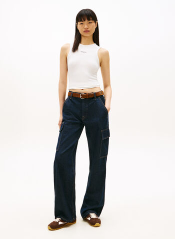 CANOTTA LYCRA LABEL, YBL WHT, small