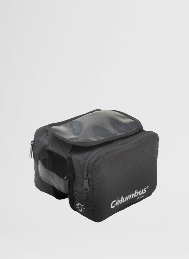 BORSA TELAIO BICI PORTA PHONE TOUCH IMPERMEABILE, BLK, large