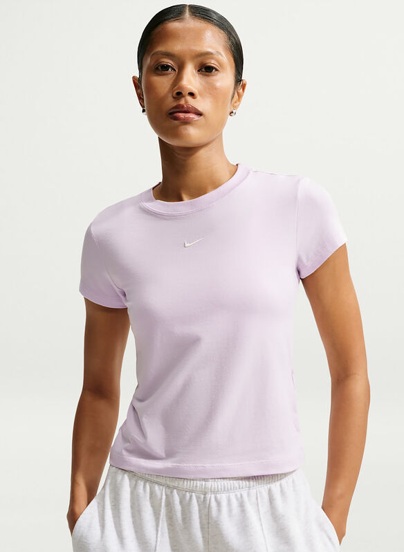 T-SHIRT MICRO LOGO, 583 BLEACHED LILAC, medium