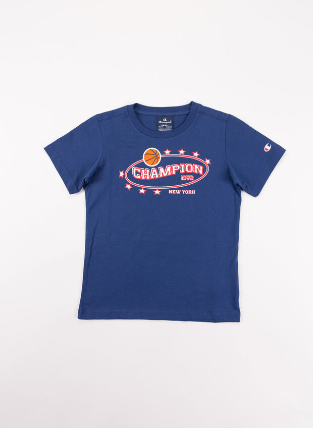 T-SHIRT GRAPHIC BASKET GAME RAGAZZO, BS508NVY, large