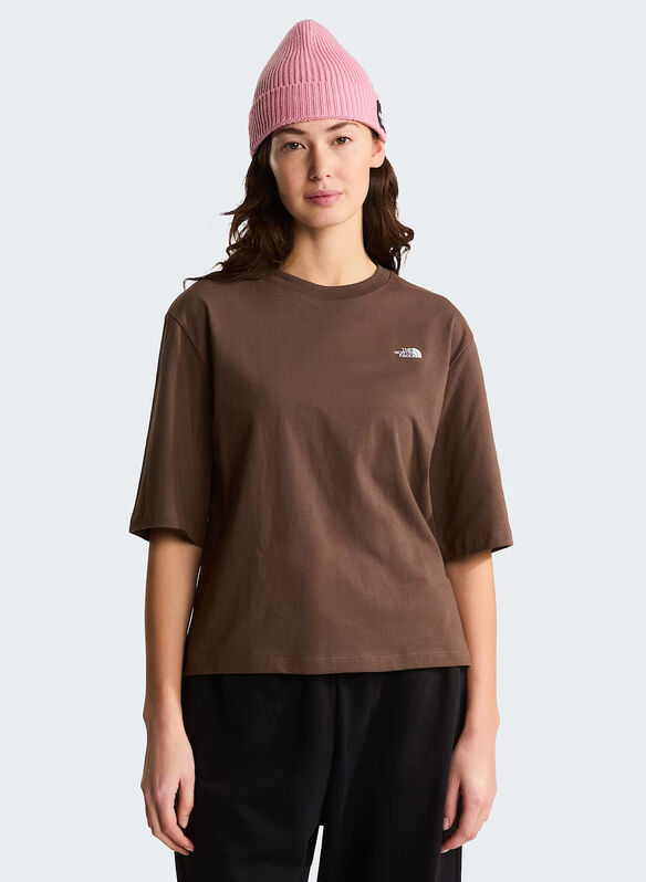 T-SHIRT CROP, - CHOCOLATE, medium