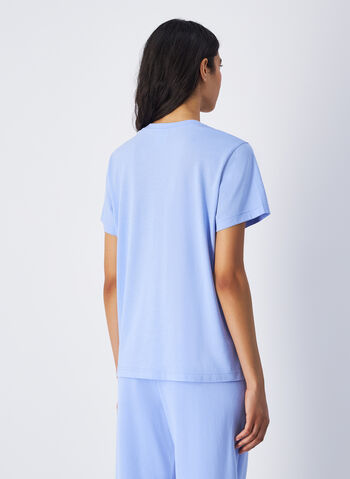 T-SHIRT IN JERSEY CON LOGO TONO SU TONO, BS186 PERVICA, small