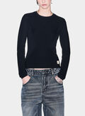 MAGLIONE GIROCOLLO, UC001 BLK, thumb