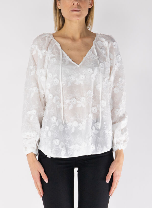 CAMICIA RICAMATA, G011 WHT, large