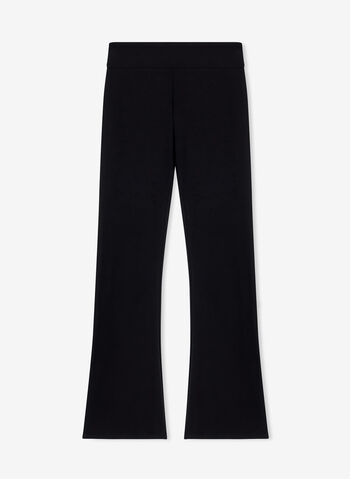 LEGGINGS BOOTCUT CORE LADY IN JERSEY DI COTONE STRETCH, UC001 BLK, small