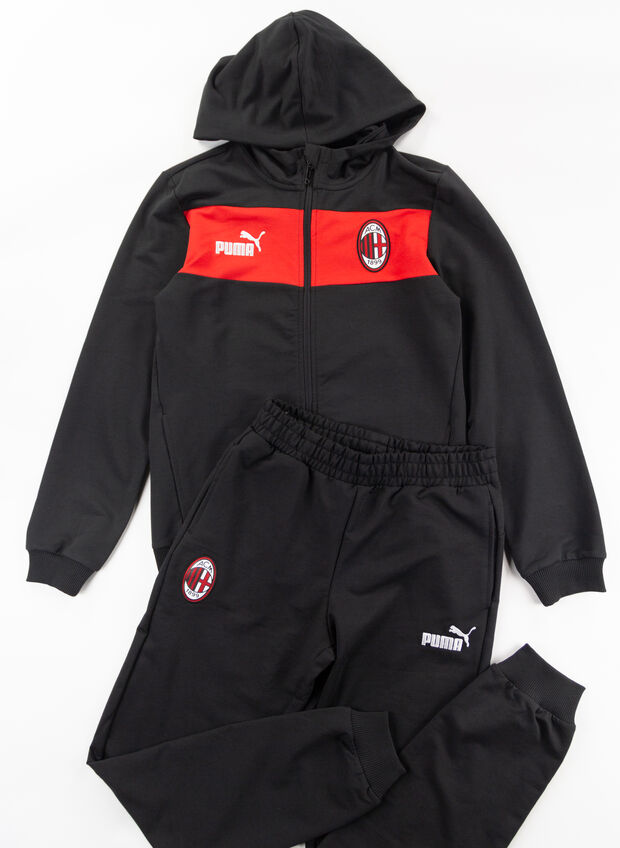 TUTA AC MILAN FAN 2023-24 RAGAZZO, 01 BLKRED, large