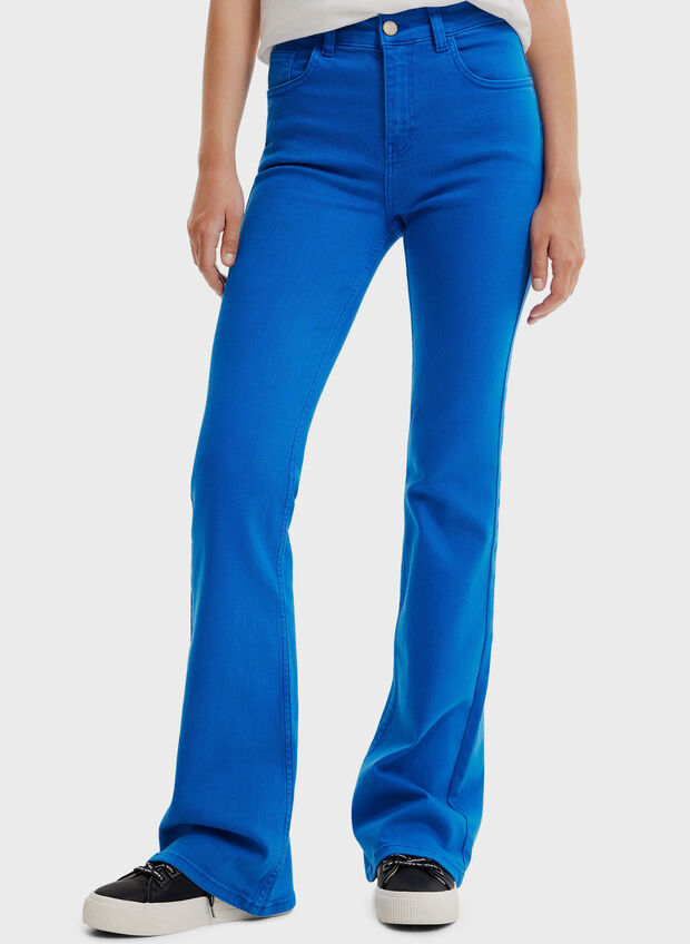 JEANS A ZAMPA D'ELEFANTE, 5020 AZZURRO, large