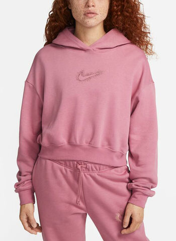 FELPA STARDUST CON CAPPUCCIO, 667 BERRY, small