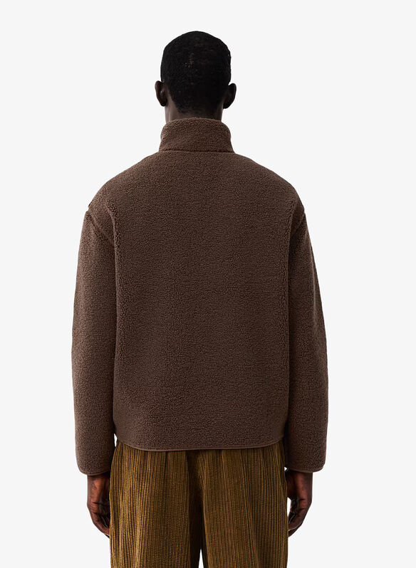 GIACCA SHERPA FULL ZIP, Z7X MOKA, medium