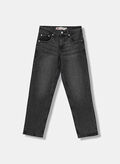JEANS LOOSE TAPER RAGAZZO, DAM BLK, thumb