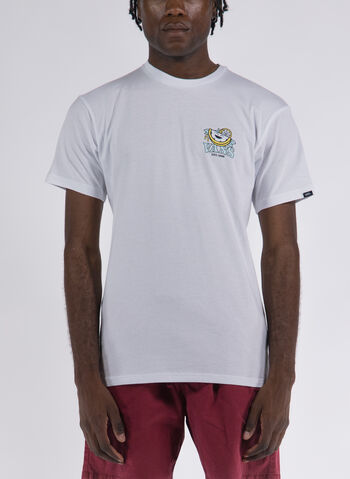 T-SHIRT EASY PEASY, WHT, small