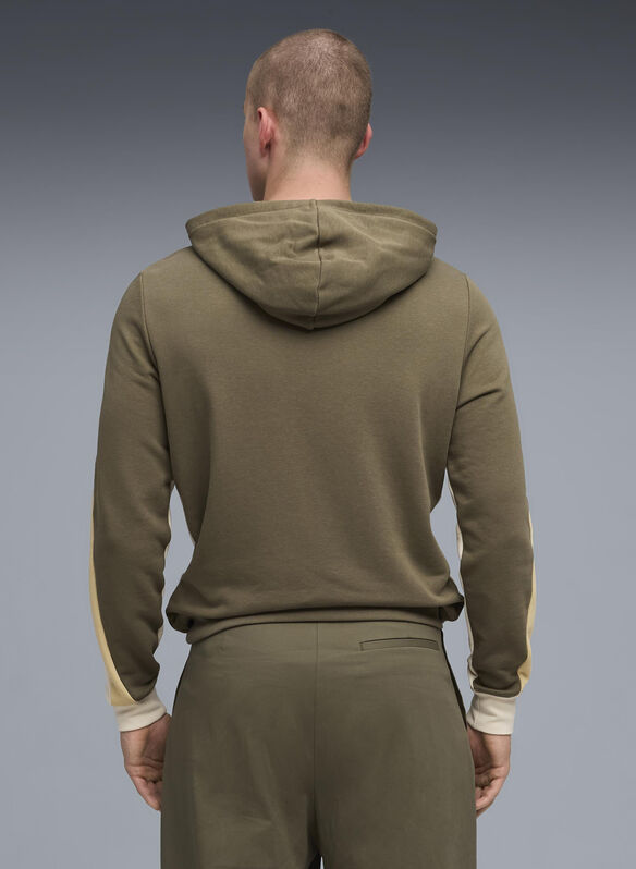 FELPA ESS BLOCK LODEN HOODIE, 81 LODEN GREEN, medium