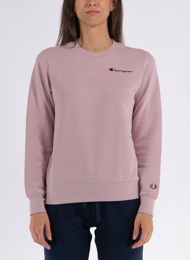 FELPA GIROCOLLO CON MICRO LOGO, , large