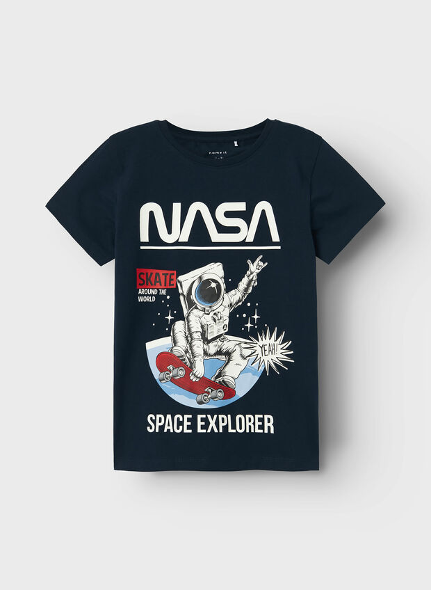 T-SHIRT ALBANY NASA RAGAZZO, DARK SAPPHIRE, large