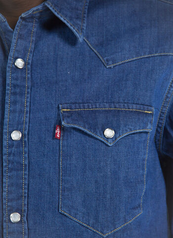 CAMICIA JEANS WESTERN BARSTOW, , small