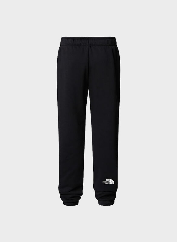 PANTALONE SIMPLE MICRO LOGO RAGAZZO, BLK, medium