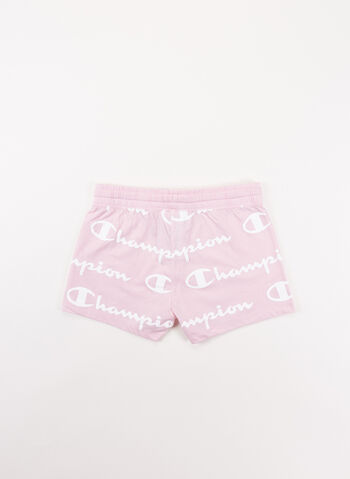 SHORTS LOGO ALL OVER RAGAZZA, PL030PINK, small