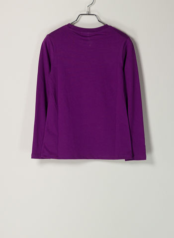 MAGLIA LOGO RAGAZZA, 070VIOLA, small