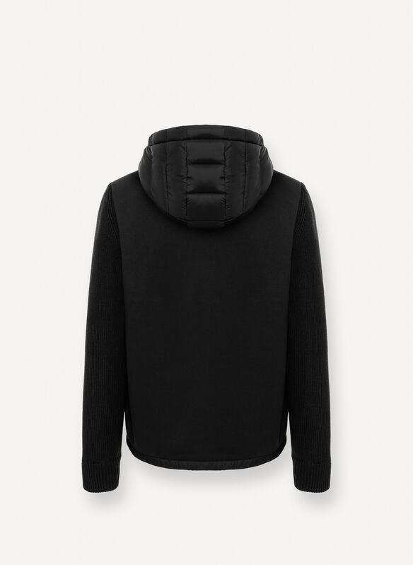 GIUBBOTTO INSERTO IN MAGLIA, 99 BLK, medium