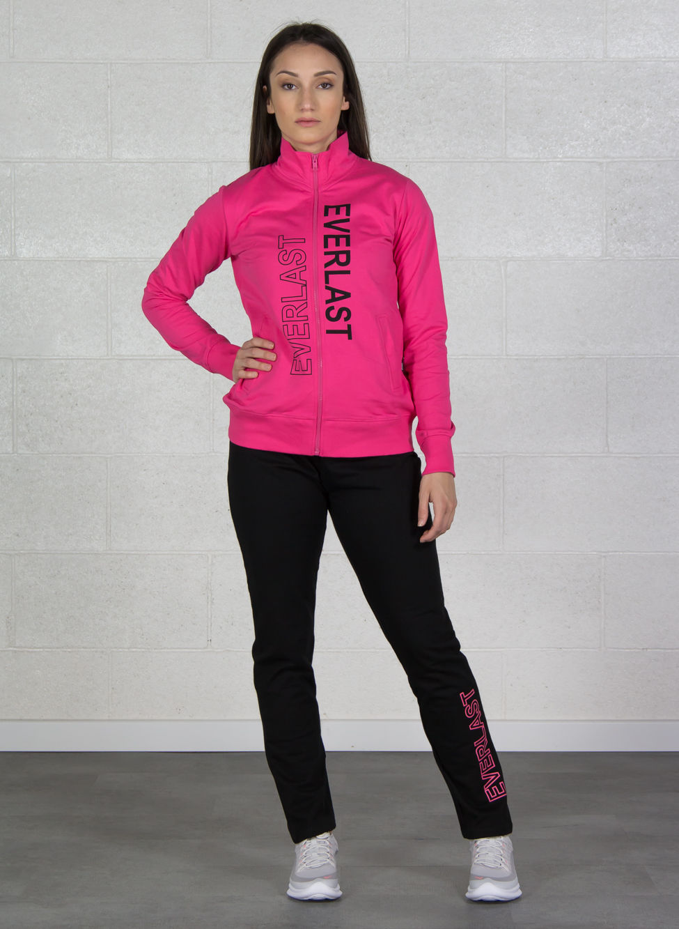 EVERLAST TUTA SMU FULL ZIP LOGO Fuxia Donna | Sport85