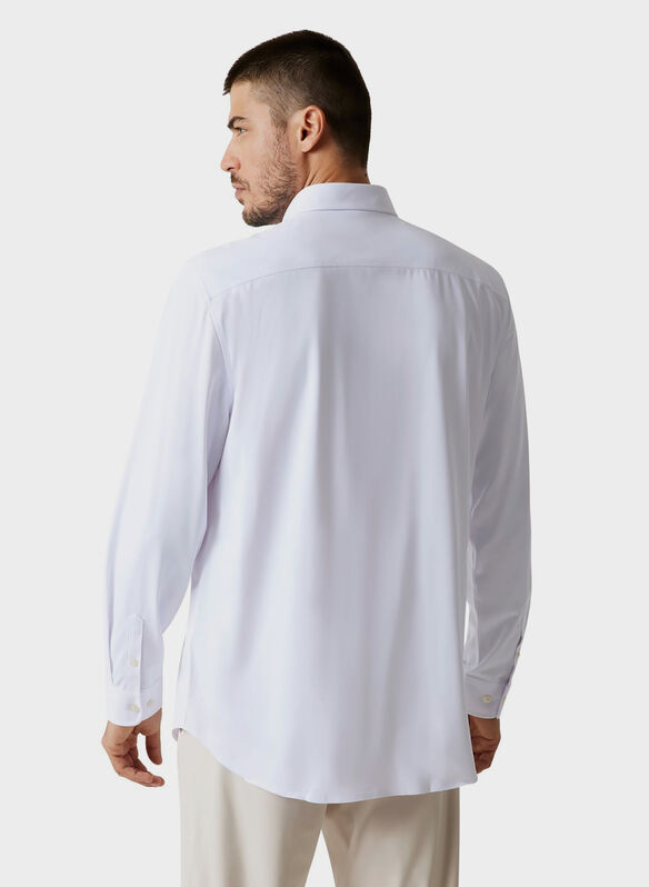 CAMICIA TECH STRETCH MANICA LUNGA, G011 WHT, medium